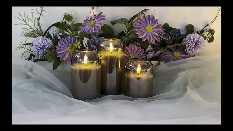 Velmira LED Kaarsen – Set van 3 met 3D-Wick Effect