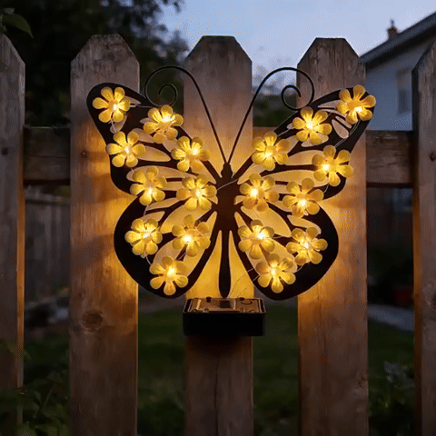 ButterflyBloom™ Solar Wandlamp