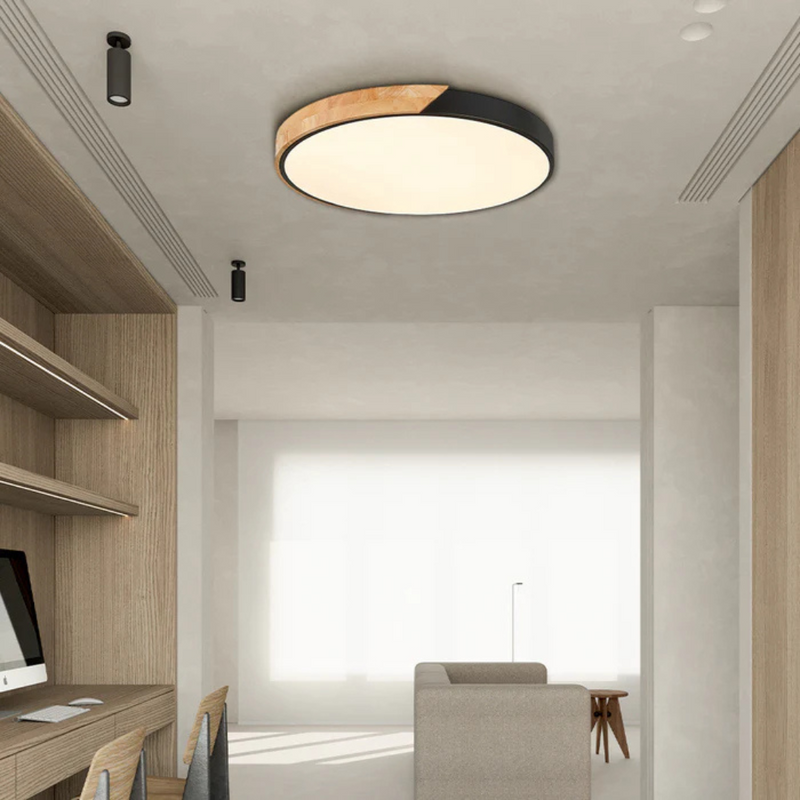 Nolvessa Plafondlamp – Scandinavisch Houtdesign