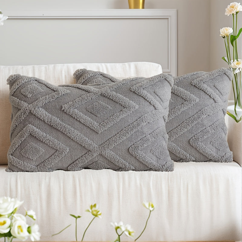 Averelle Sierkussenhoezen – Boho Jacquard met Geometrisch Patroon