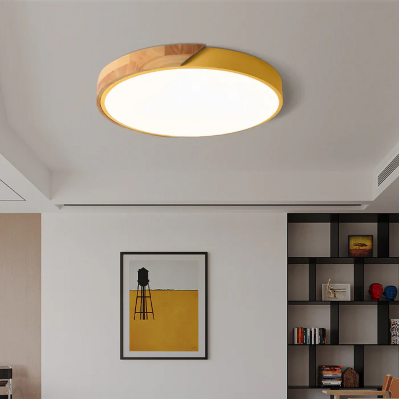 Nolvessa Plafondlamp – Scandinavisch Houtdesign