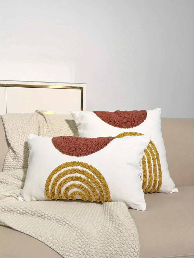 Sorvella Sierkussenhoes – Halfrond Geometrisch Design