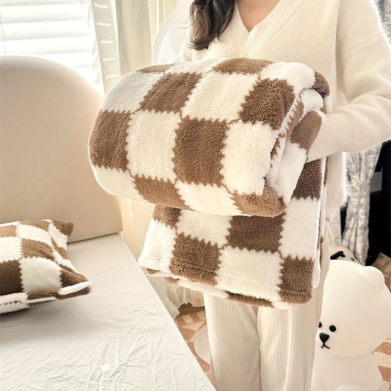 Novira Plaid – Zachte Flanellen Structuur met Geruit Design