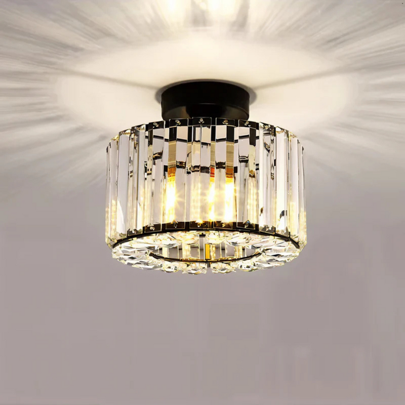 Kristallen Plafondlamp Met Moderne Afwerking Voor Woonkamer En Slaapkamer