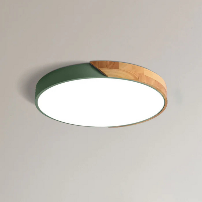 Nolvessa Plafondlamp – Scandinavisch Houtdesign met Geïntegreerde LED