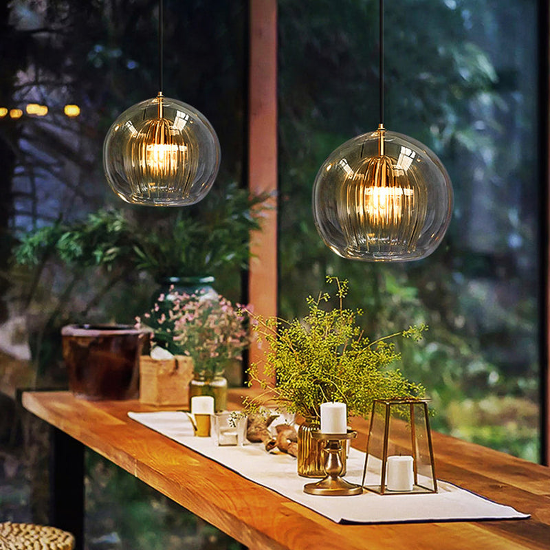 Elvaris Hanglamp – Glazen Globe Design met LED