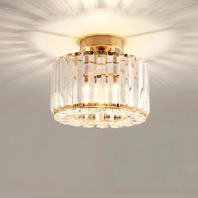Kristallen Plafondlamp Met Moderne Afwerking Voor Woonkamer En Slaapkamer
