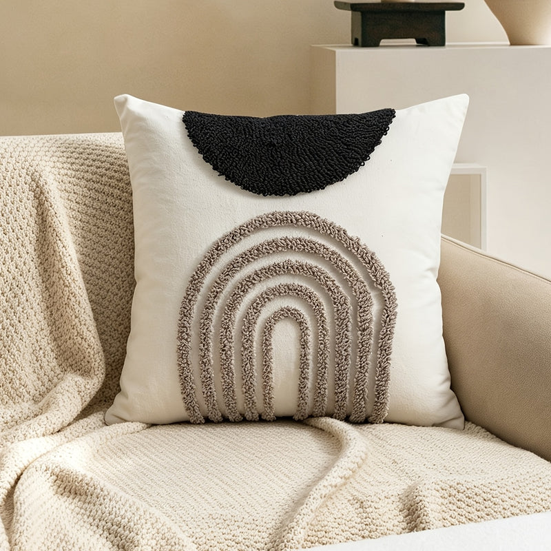 Sorvella Sierkussenhoes – Halfrond Geometrisch Design