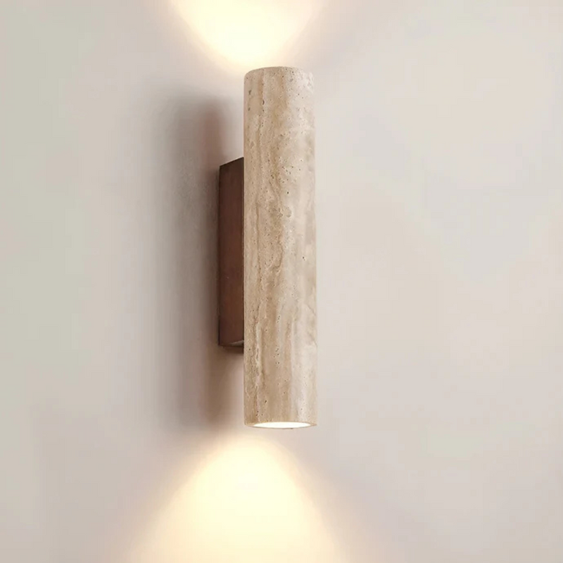 Orvessa Wandlamp – Travertijn Wabi Sabi Design