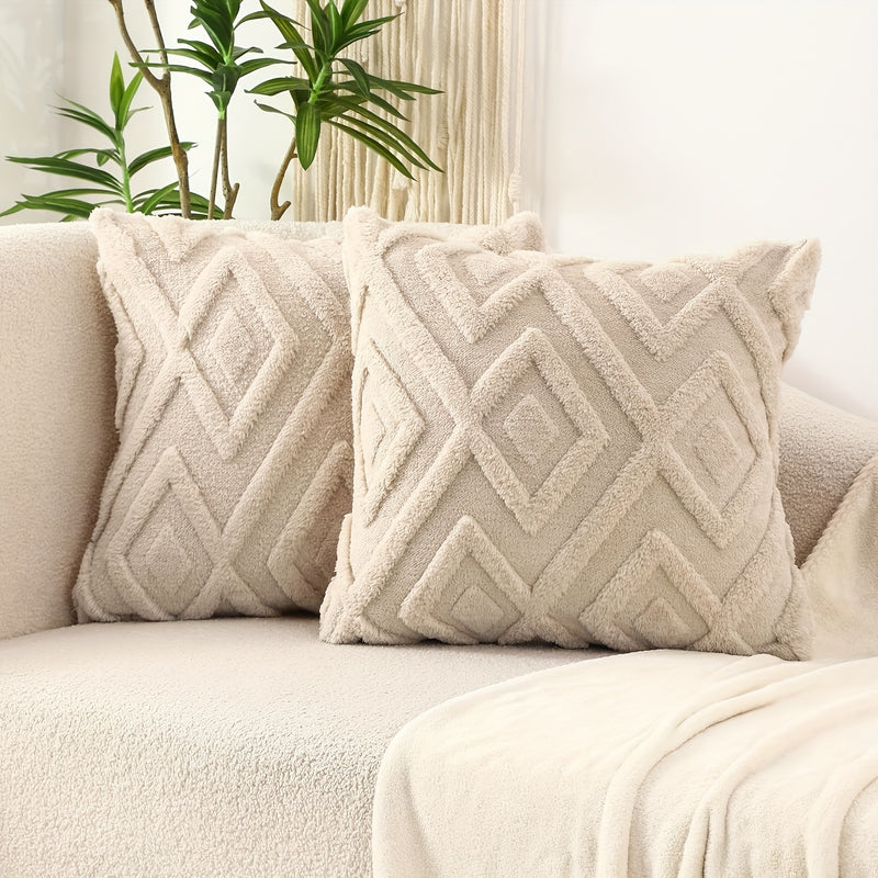 Averelle Sierkussenhoezen – Boho Jacquard met Geometrisch Patroon