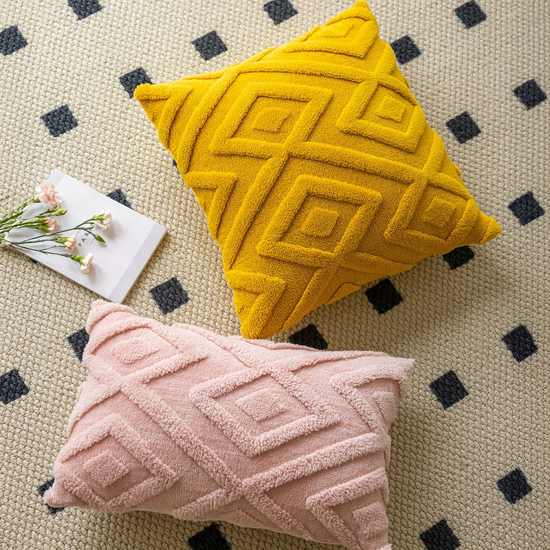 Averelle Sierkussenhoezen – Boho Jacquard met Geometrisch Patroon