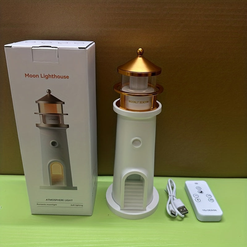 Decoratieve Vuurtoren Tafellamp met Instelbaar Licht voor Interieur