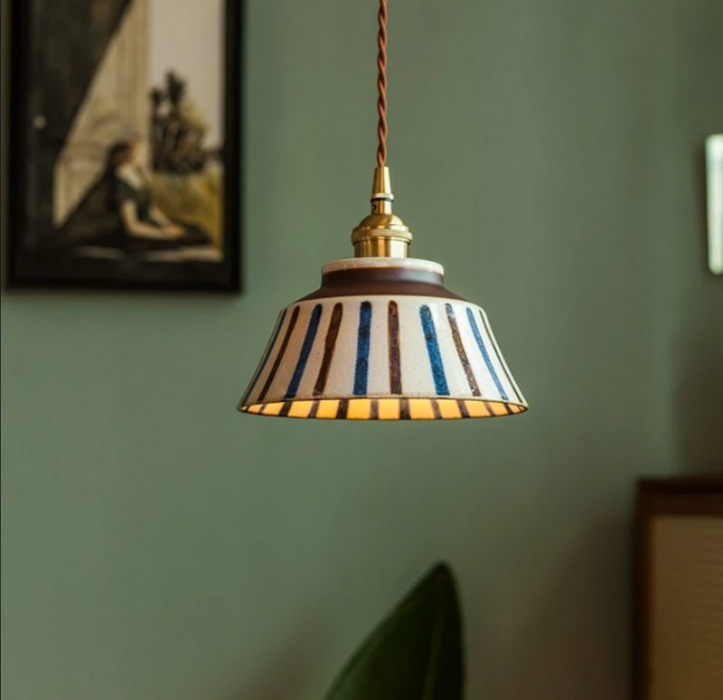 Floravyn Hanglamp – Keramiekdesign met Bloemmotief