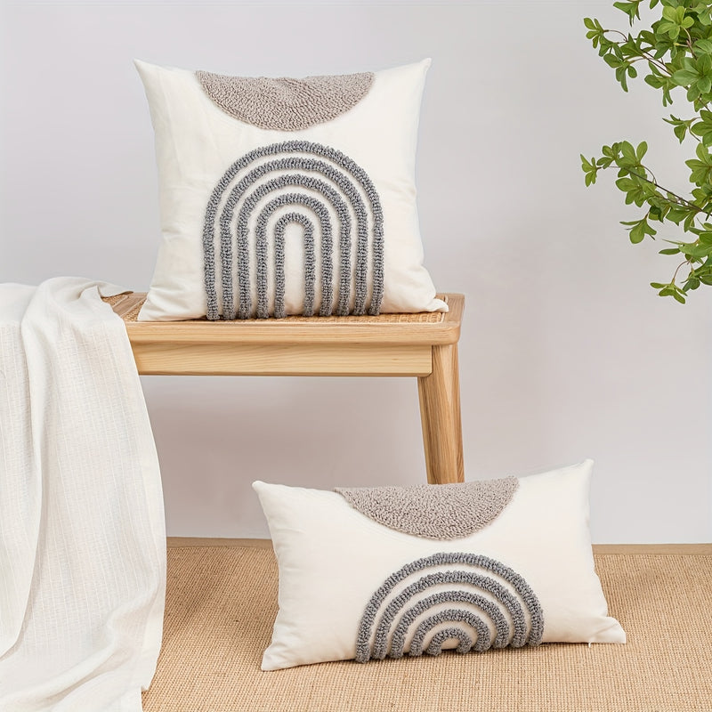 Sorvella Sierkussenhoes – Halfrond Geometrisch Design