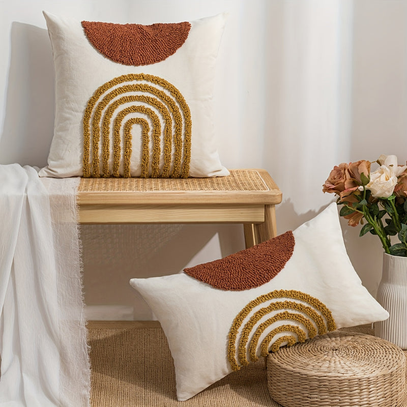 Sorvella Sierkussenhoes – Halfrond Geometrisch Design