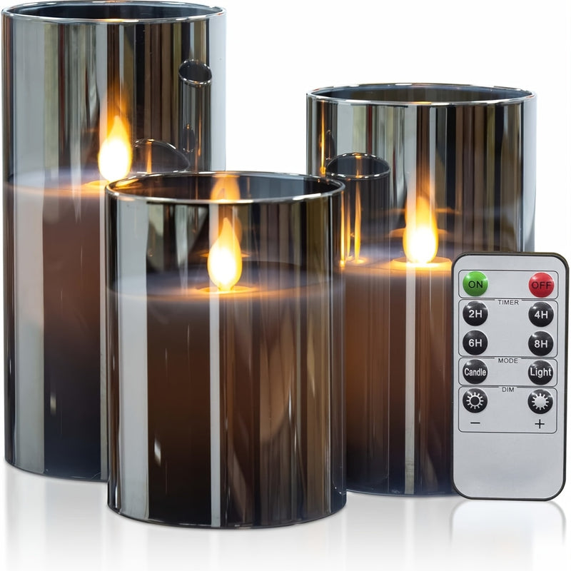 Lunavelle LED Kaarsen – Set van 3 met Realistisch Flikkerlicht en Timer