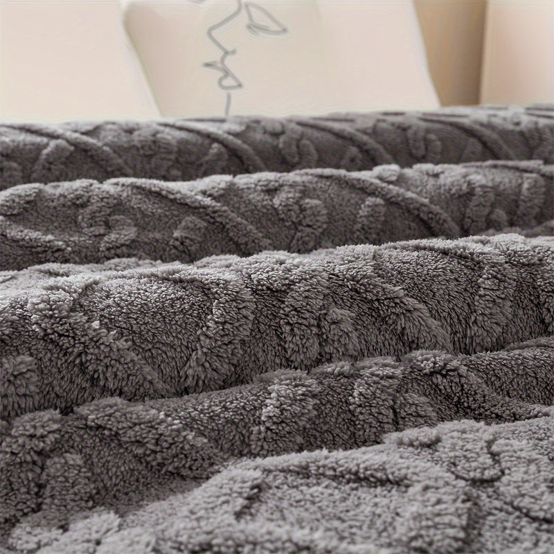 Sorvane Plaid – Gebreid Reliëfdesign voor Warmte