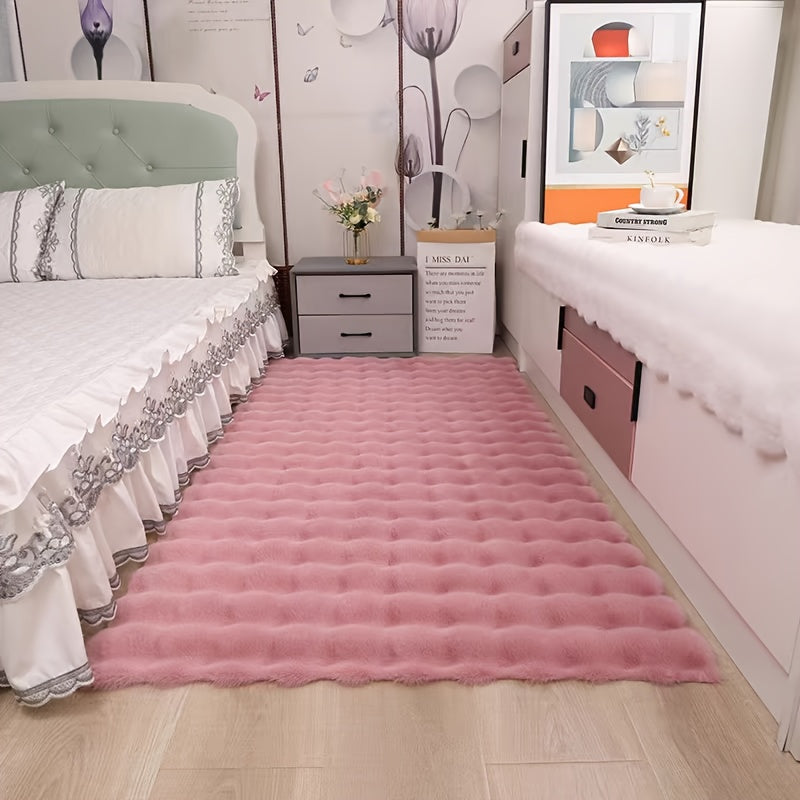 Velmira Antislip Vloerkleed – Extra Pluizig Bubble Design