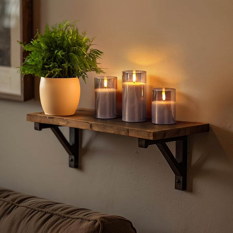 Lunavelle LED Kaarsen – Set van 3 met Realistisch Flikkerlicht en Timer