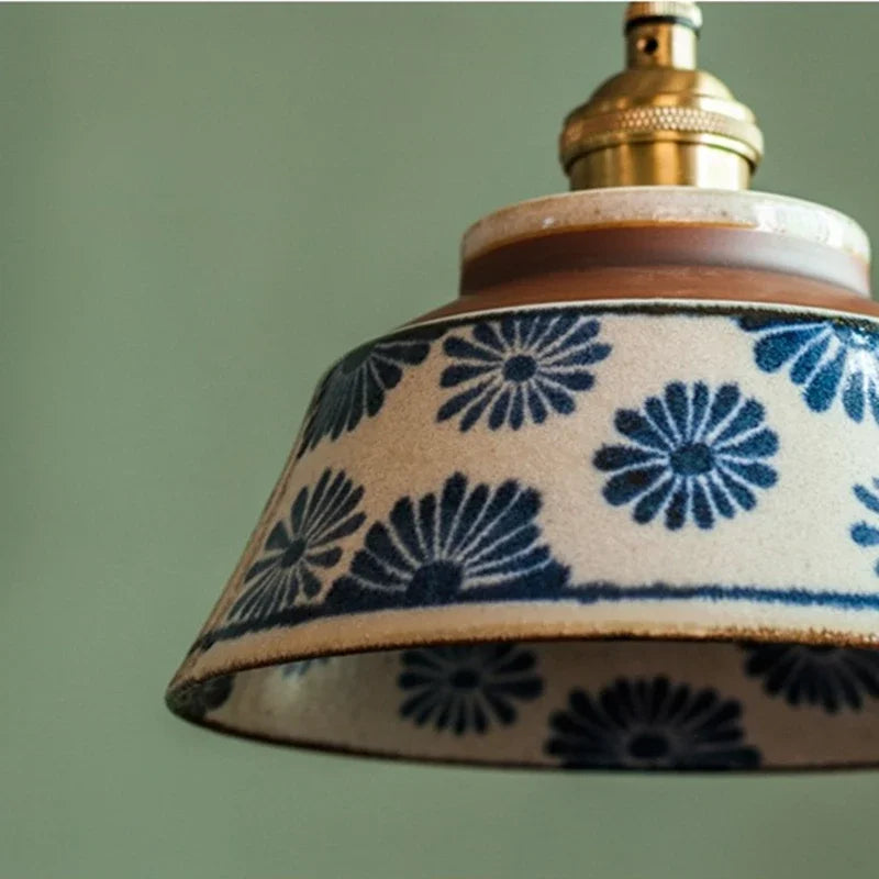 Floravyn Hanglamp – Keramiekdesign met Bloemmotief