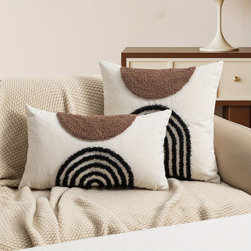 Sorvella Sierkussenhoes – Halfrond Geometrisch Design