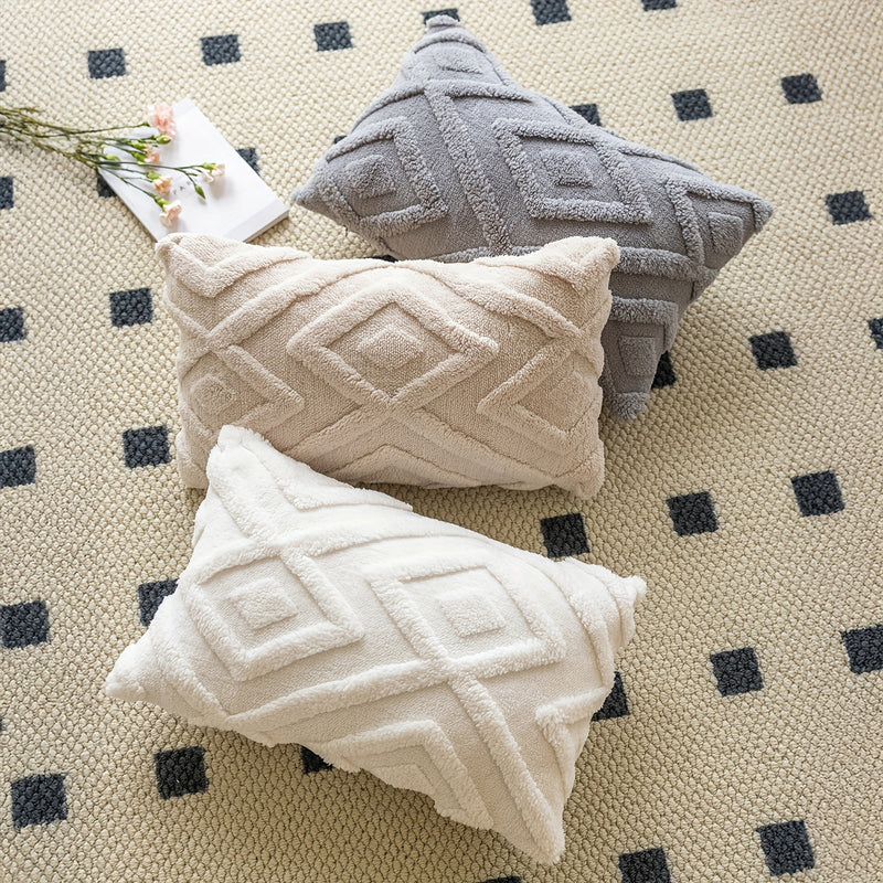 Averelle Sierkussenhoezen – Boho Jacquard met Geometrisch Patroon