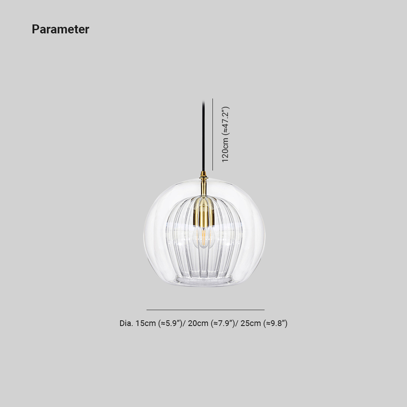 Elvaris Hanglamp – Glazen Globe Design met LED