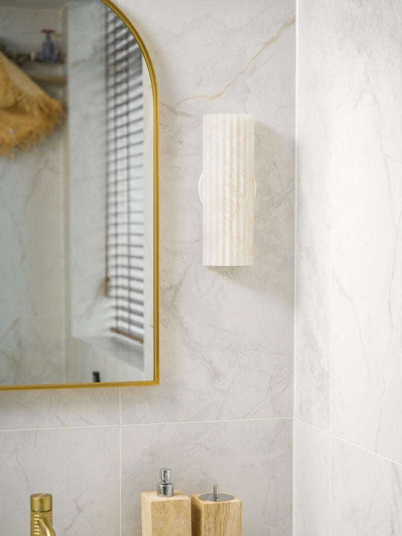 Alveris Wandlamp – Alabaster met Geïntegreerde LED-Verlichting