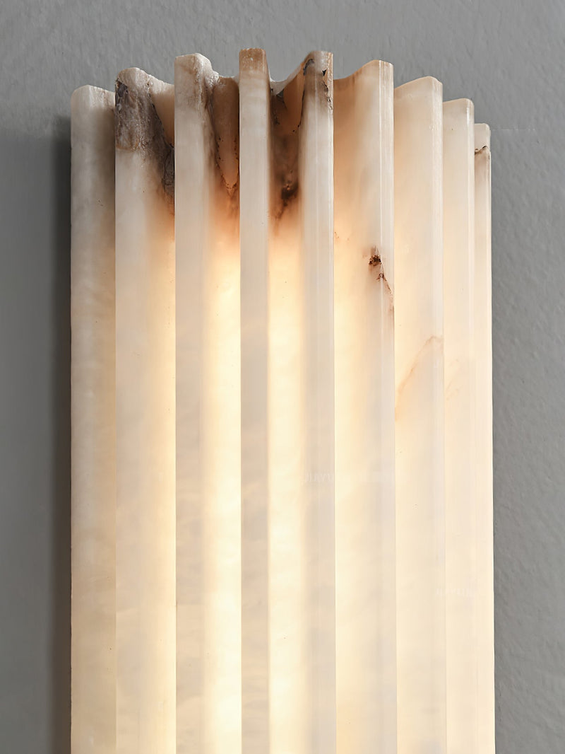 Alveris Wandlamp – Alabaster met Geïntegreerde LED-Verlichting