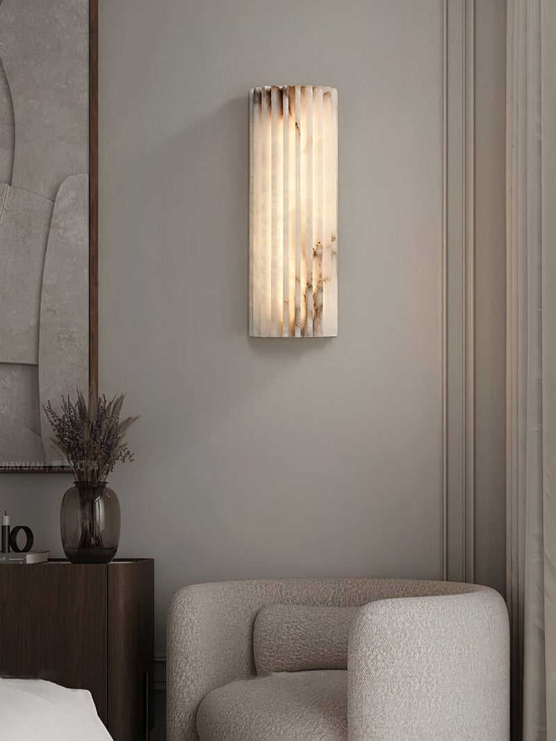Alveris Wandlamp – Alabaster met Geïntegreerde LED-Verlichting