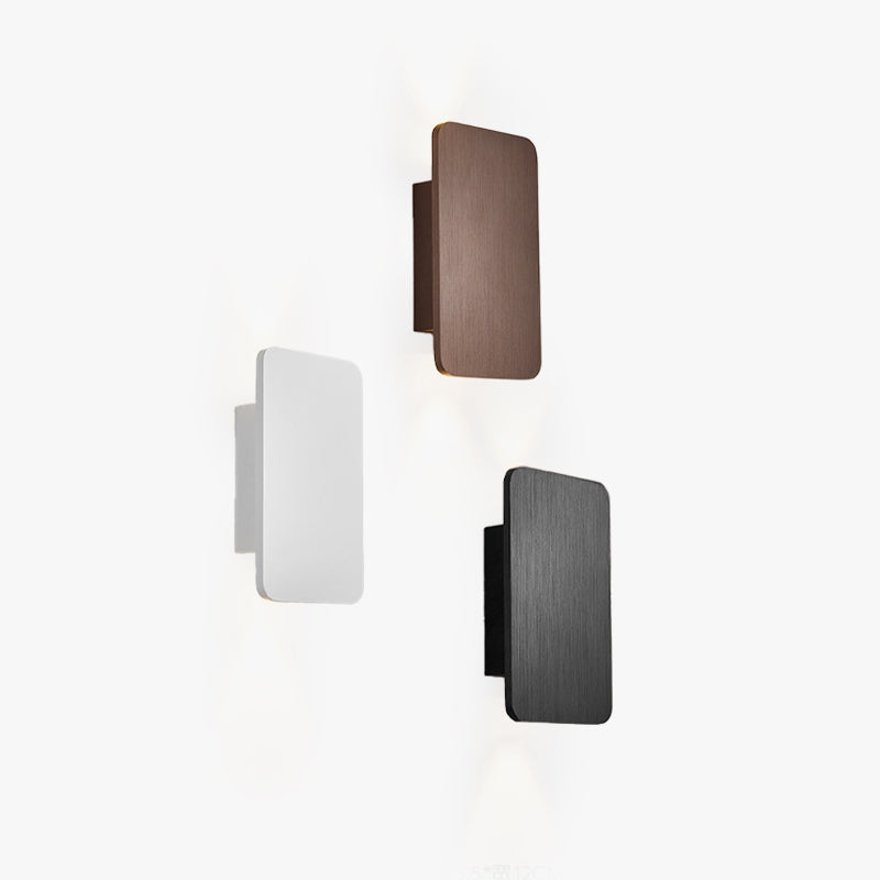 Orvessa Wandlamp – Rechthoekig Metaaldesign met Warm LED-Licht