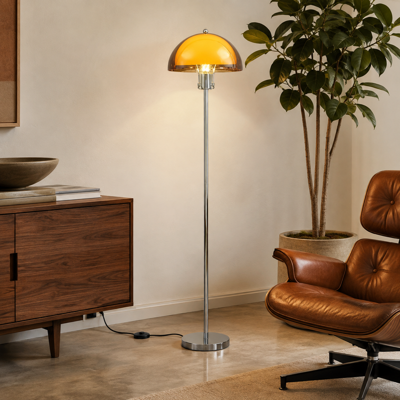 OCS - Coby Design Paddenstoel Vloerlamp - Retro Design met Trekkoord