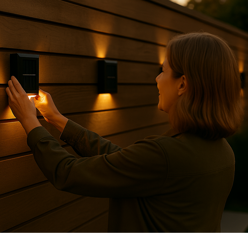 Solvane Solar LED Buitenlamp – Moderne Ontwerp met Automatische Sensor