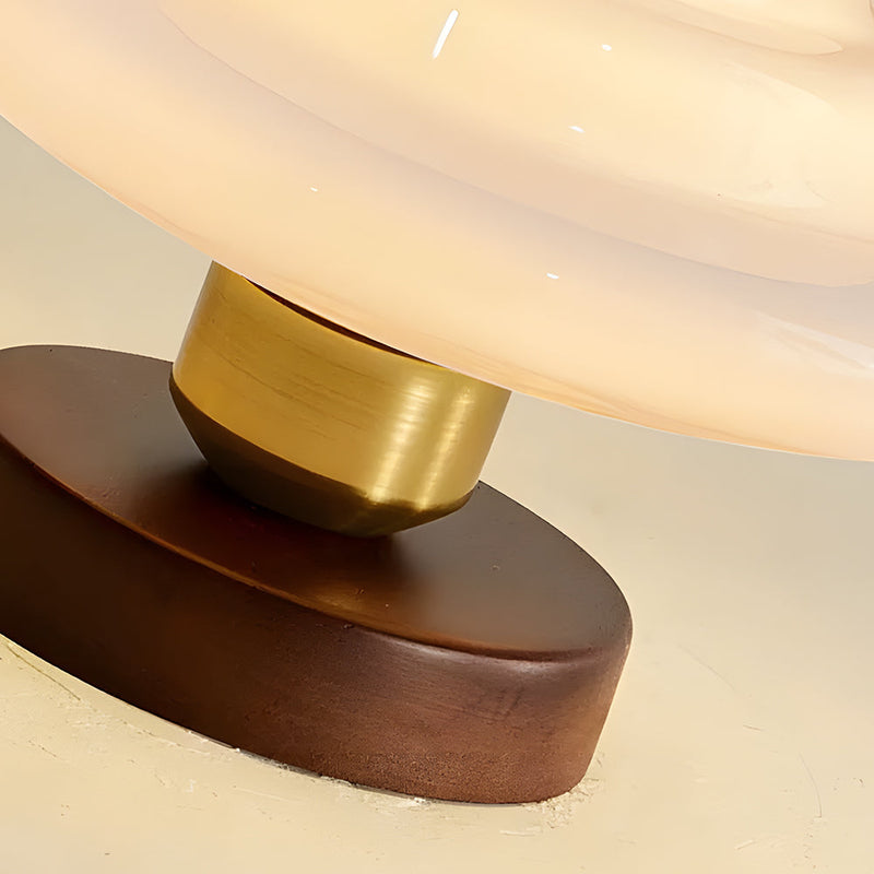Norvexa Plafondlamp – Walnoothout met Glas