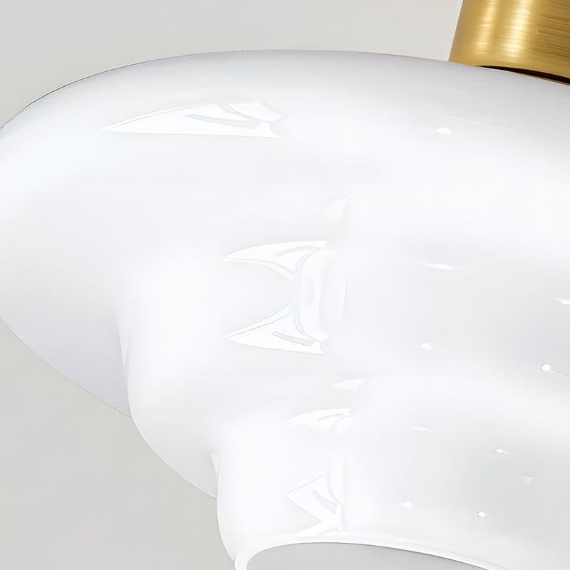 Norvexa Plafondlamp – Walnoothout met Glas