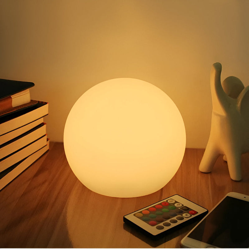 Zelviora Tafellamp – LED Bolvorm met Dynamische Kleurverandering