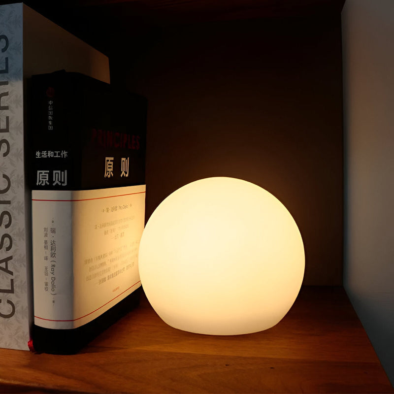 Zelviora Tafellamp – LED Bolvorm met Dynamische Kleurverandering