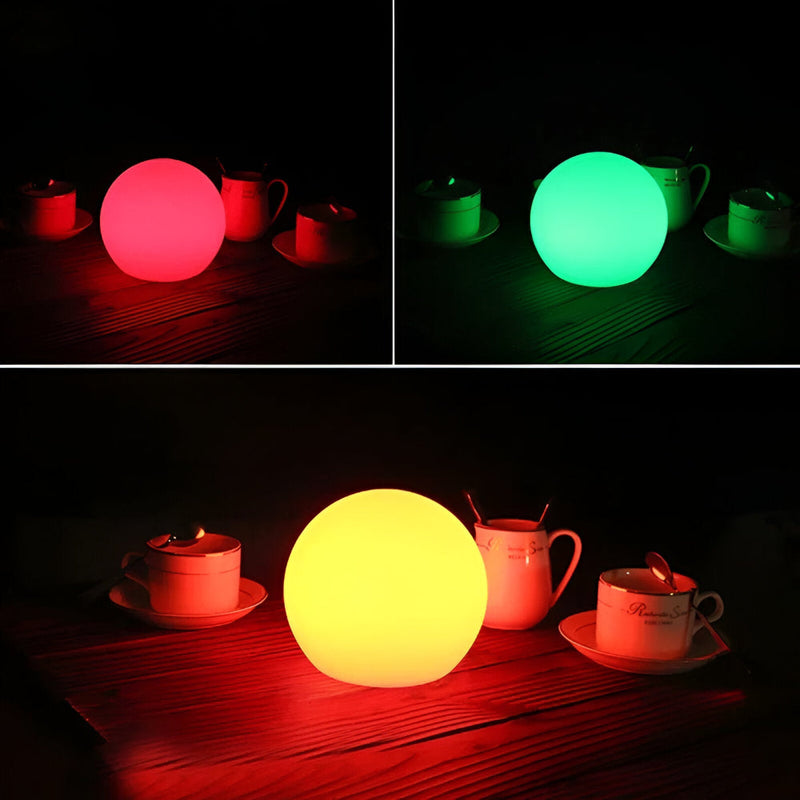 Zelviora Tafellamp – LED Bolvorm met Dynamische Kleurverandering