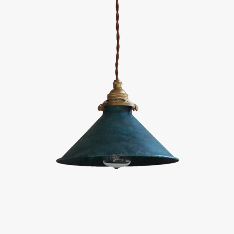 Marvessa Hanglamp – Vintage Metaaldesign met Kegelvormige Kap
