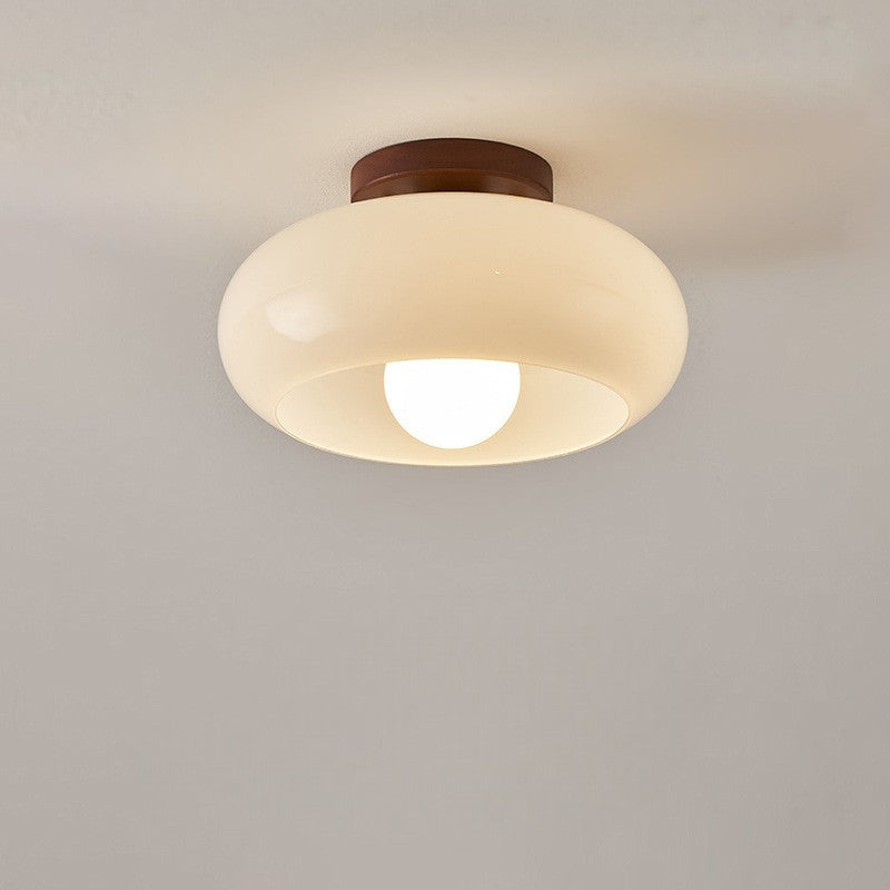 Avelune Plafondlamp – Bauhaus Design met Houten Accent