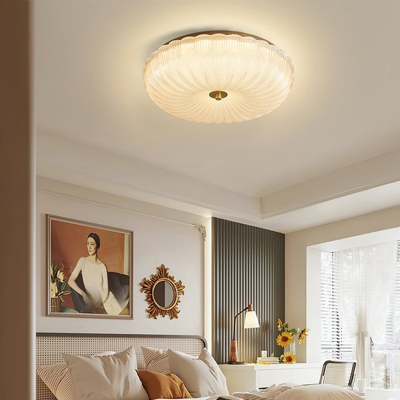 Viresta Plafondlamp – Ripple Glas met Geïntegreerde LED