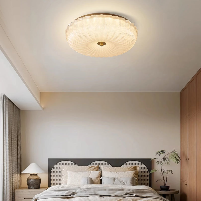 Viresta Plafondlamp – Ripple Glas met Geïntegreerde LED