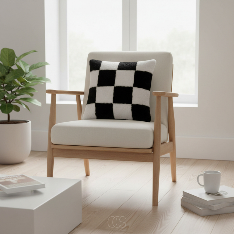 OCS - Checkers Sierkussen - 45x45cm