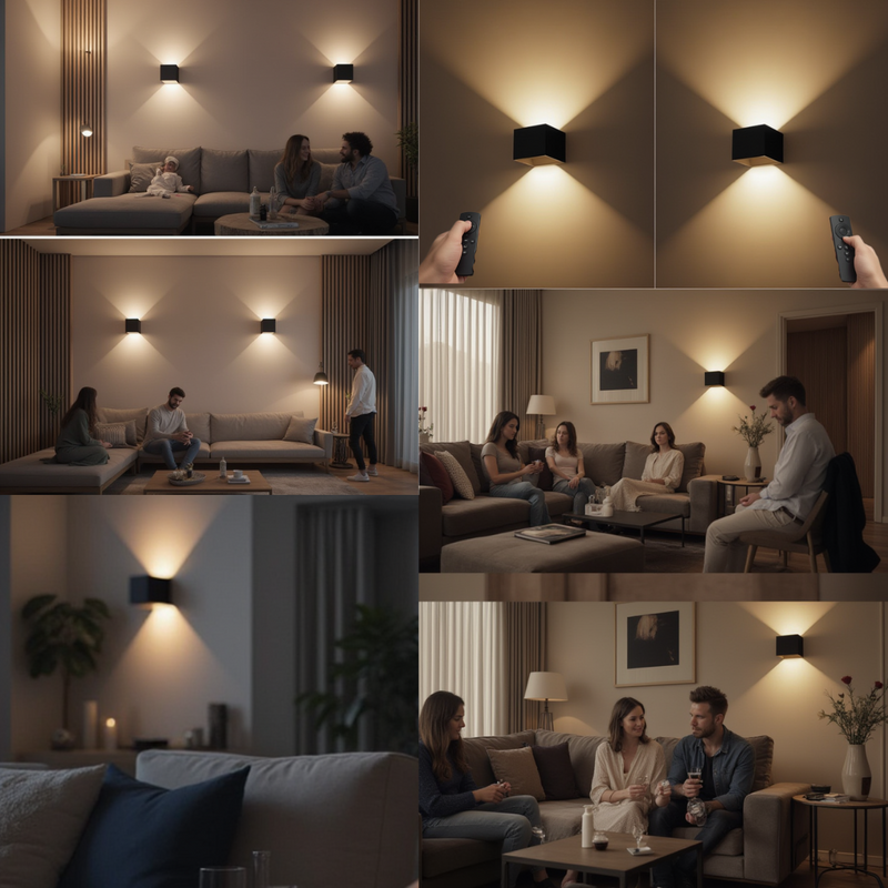 Lunavera Wandlamp – Draadloze LED Verlichting met Afstandsbediening