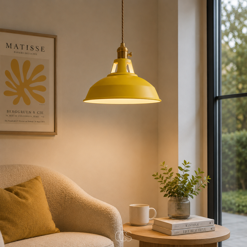 OCS -  Industriële Koepel Hanglamp - Kleurrijke LED Designlamp van Metaal