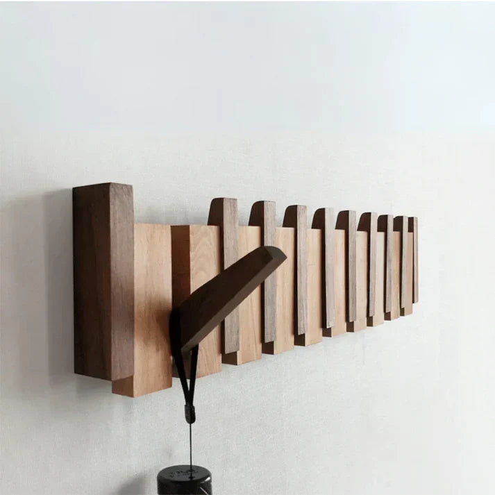 Arvesso Wandgarderobe – Houten Design met Piano-geïnspireerde Haken