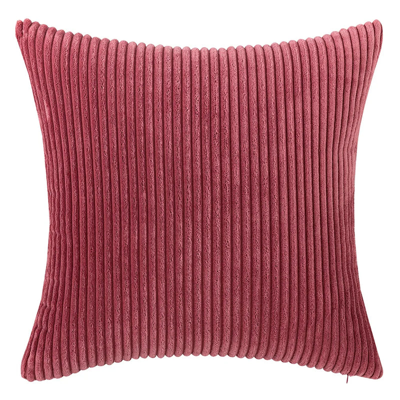 Varevyn Sierkussenhoes – Gestreept Corduroy met Zachte Textuur