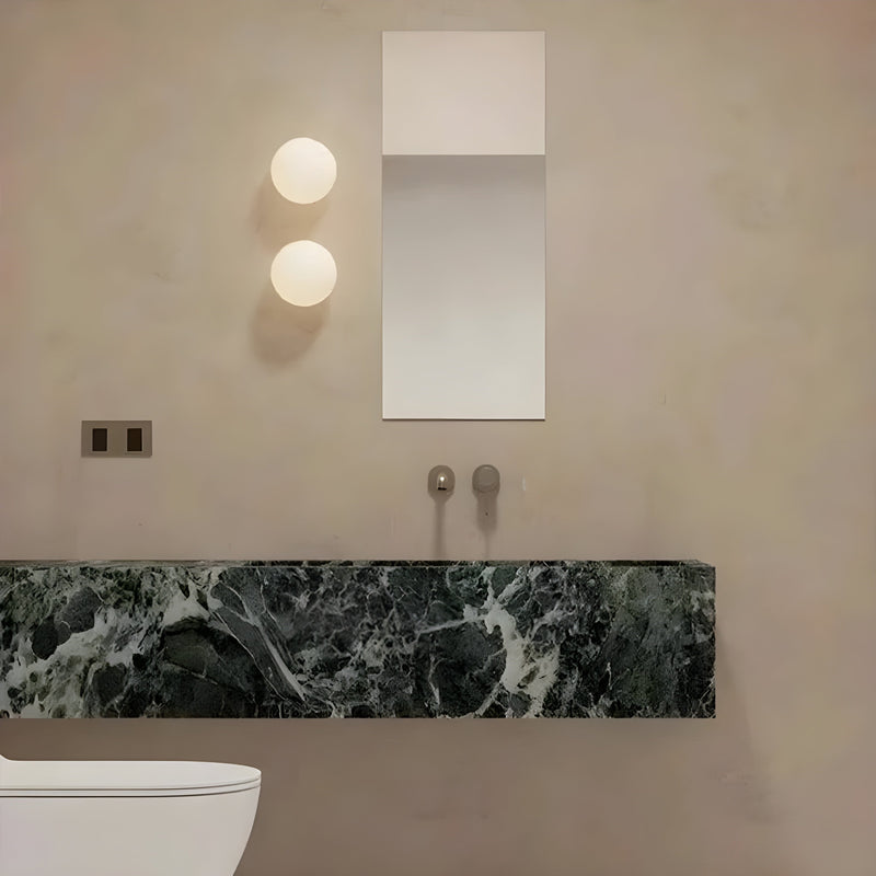 Lunaris Wandlamp – Rond Matglas met Scandinavisch Japandi Design