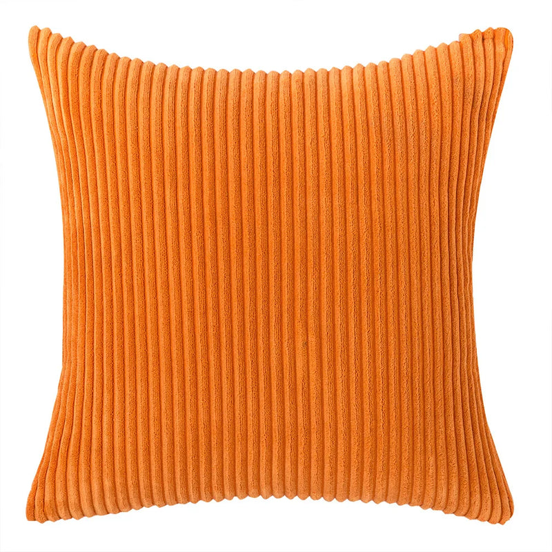 Varevyn Sierkussenhoes – Gestreept Corduroy met Zachte Textuur