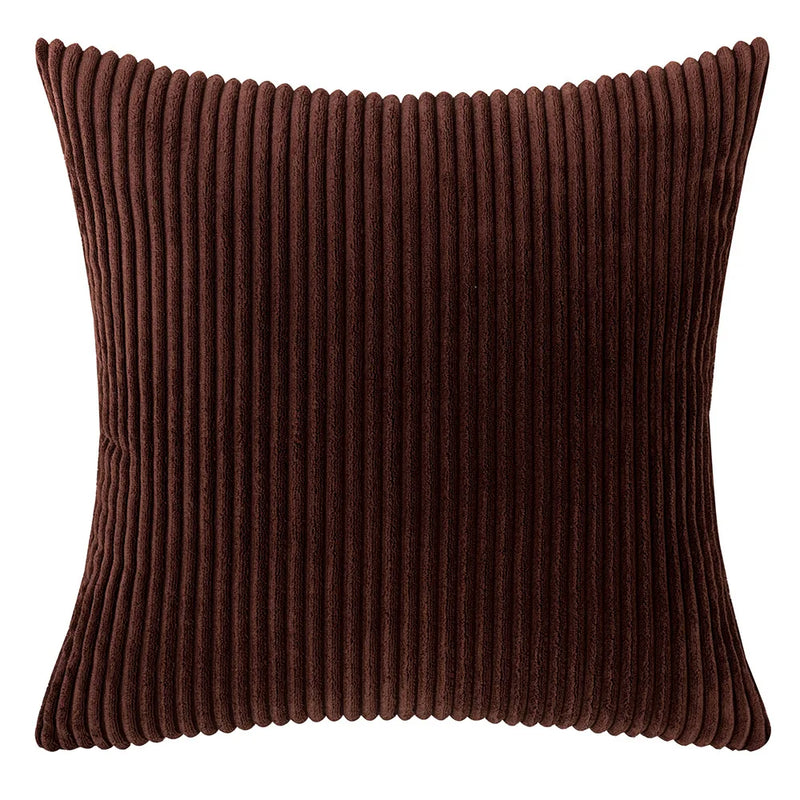 Varevyn Sierkussenhoes – Gestreept Corduroy met Zachte Textuur